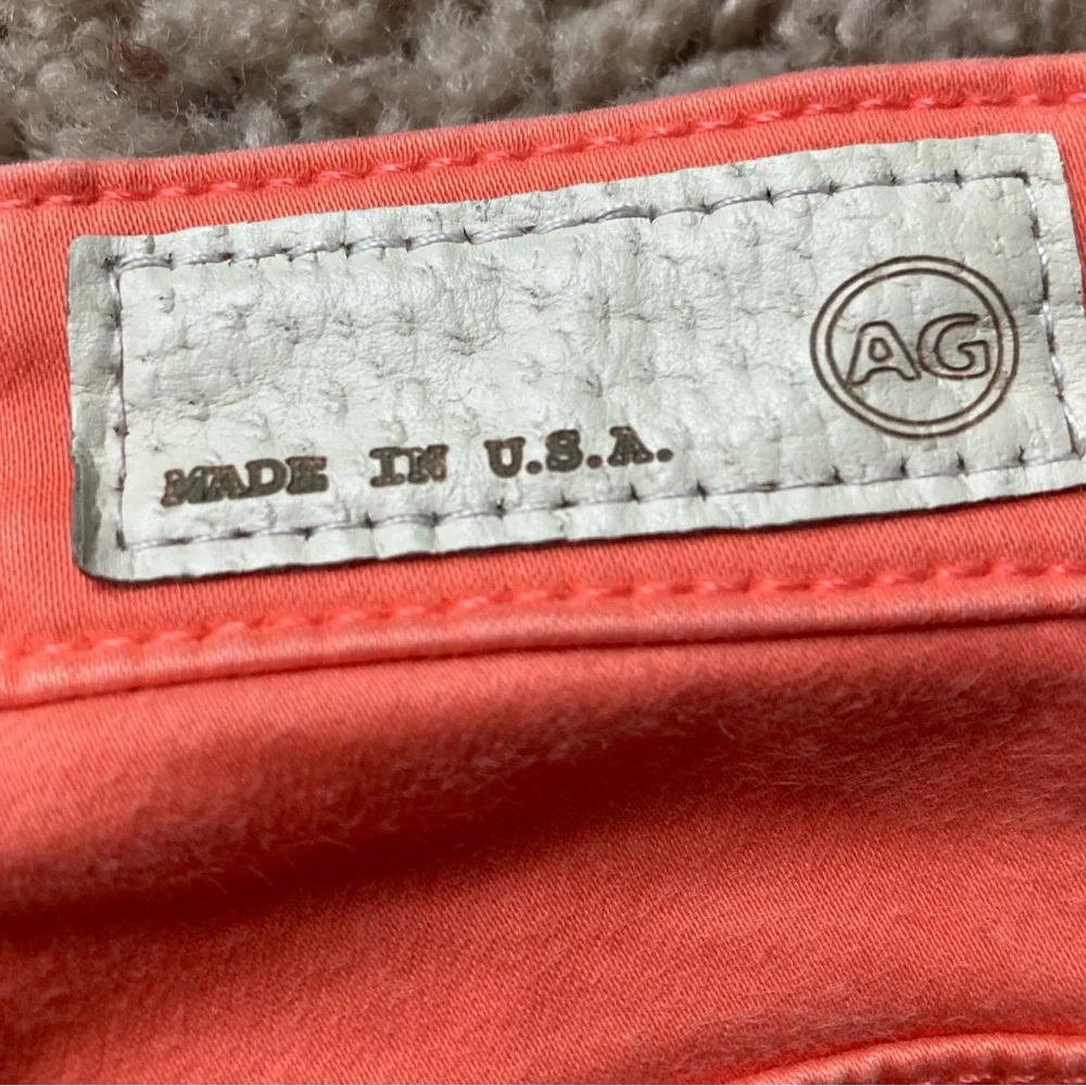 AG Adriano Goldschmidt Peach Denim Super Skinny Jeans Size 25